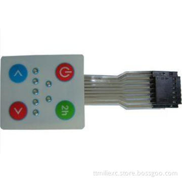 One Key LGF Backlit Tactile  Membrane Switch For Test Instr